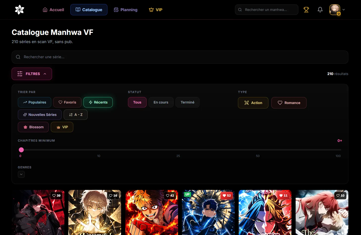 Le catalogue